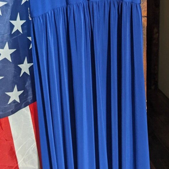 Royal Blue Beaded Prom Dress | Floor-Length Formal Gown - Picture 3 of 4